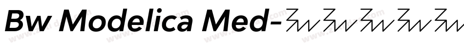 Bw Modelica Med字体转换